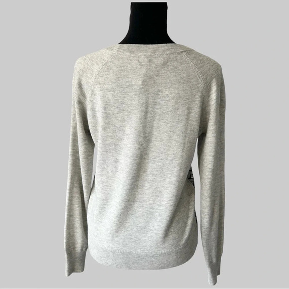 Banana Republic EMBELLISHED GEO  PRINT PULLOVER Wool Blend Sweater - Picture 3 of 15